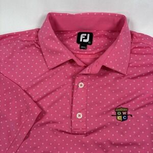 FootJoy Men's Golf Polo Shirt XL Pink